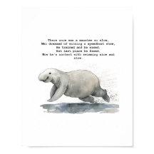Cute animal art - Tävla Manatee