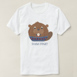 Cute Animal 'DAM-BRA!' Beaver T-shirt