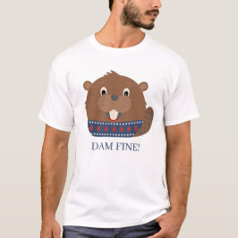 Cute Animal 'DAM-BRA!' Beaver T-shirt
