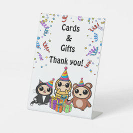 Cute Animal Födelsedagskort & Gifts Tabletop-tecke