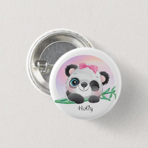 Cute Animal Friendly Panda Bamboo Knapp