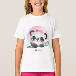 Cute Animal Friendly Panda Bamboo T Shirt