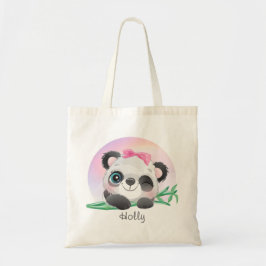 Cute Animal Friendly Panda Bamboo Tygkasse