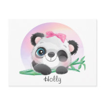 Cute Animal Friendly Panda Bamboo