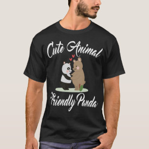 Cute Animal Friendly Panda , T-Shirt