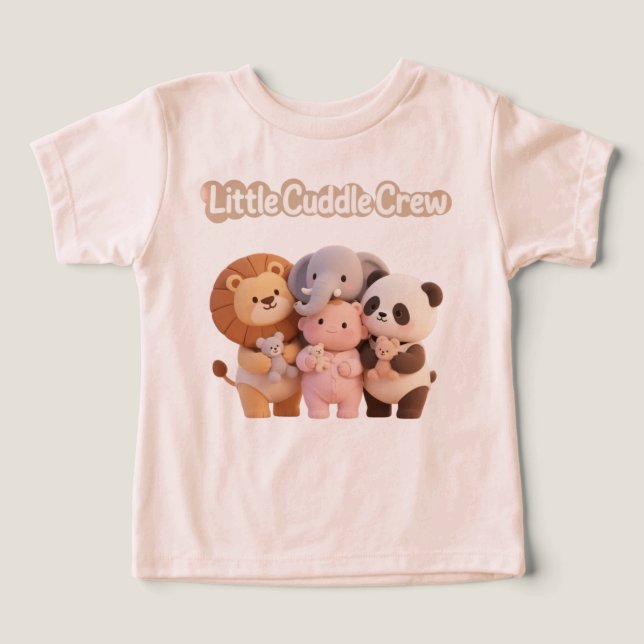 Cute Animal Friends Kids' T-Shirt (Design Framsida)