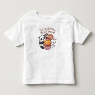 Cute Animal Friends with Cuptårta - Sweet Treats K T Shirt