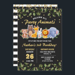 Cute Animal Friends Zoo Party Greenery Birthday Inbjudningar<br><div class="desc">Greenery Birthday bjudande in till djurvännerna Zoo Party</div>