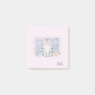 Cute Animal Funny Cat Rosa  Post-it Block