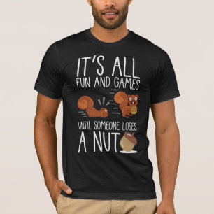Cute Animal Funny Rodent Nöt Älskare-ekorren T Shirt