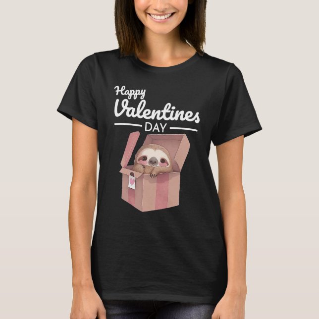 Cute Animal Heart Panda  Happy Valentine Day  10 T Shirt (Framsida)