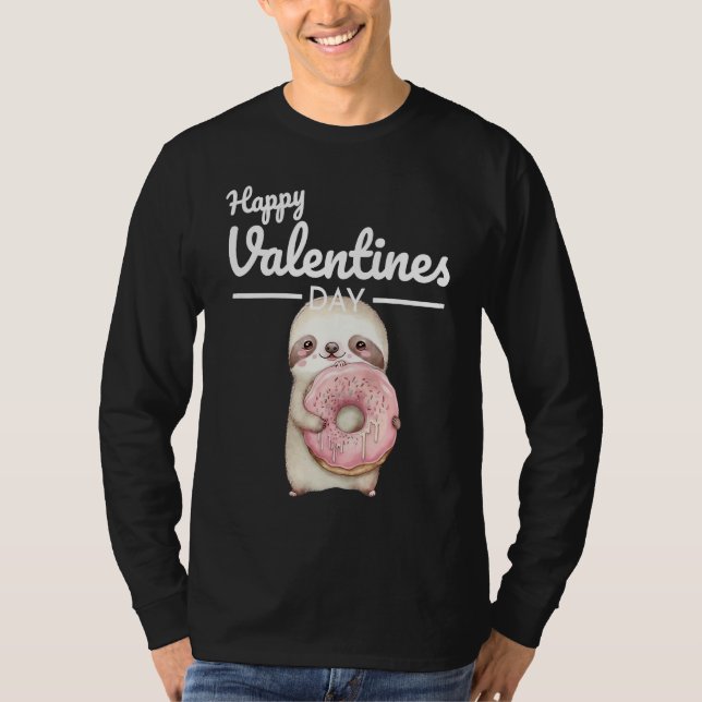 Cute Animal Heart Panda  Happy Valentine Day  1 T Shirt (Framsida)
