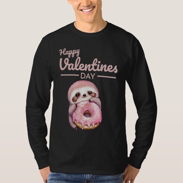 Cute Animal Heart Panda  Happy Valentine Day  20 T Shirt (Framsida)