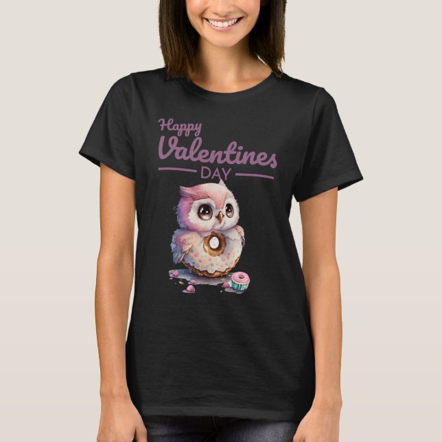 Cute Animal Heart Panda  Happy Valentine Day  29 T Shirt (Framsida)
