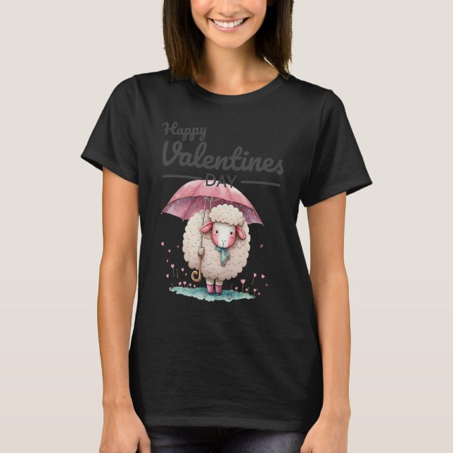 Cute Animal Heart Panda  Happy Valentine Day  33 T Shirt (Framsida)