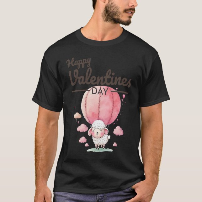Cute Animal Heart Panda  Happy Valentine Day  33 T Shirt (Framsida)