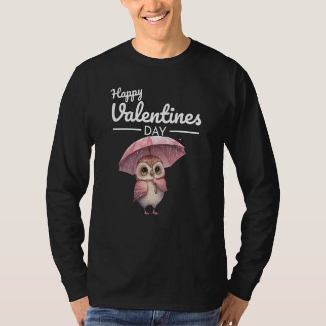 Cute Animal Heart Panda Happy Valentine Day  47 T Shirt (Framsida)