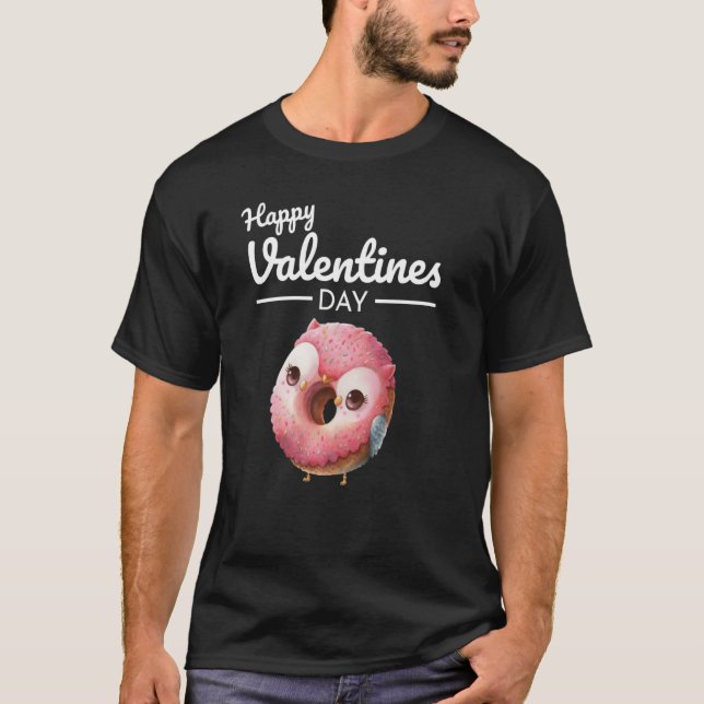 Cute Animal Heart Panda Happy Valentine Day  57 T Shirt (Framsida)