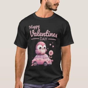 Cute Animal Heart Panda Lycklig Alla hjärtans dag  T Shirt
