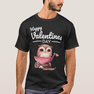 Cute Animal Heart Panda Lycklig Alla hjärtans dag  T Shirt