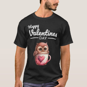 Cute Animal Heart Panda Lycklig Alla hjärtans dag  T Shirt