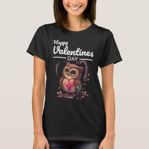 Cute Animal Heart Panda Lycklig Alla hjärtans dag T Shirt