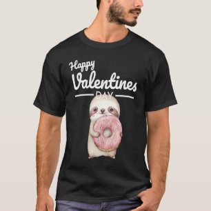 Cute Animal Heart Panda Lycklig Alla hjärtans dag T Shirt