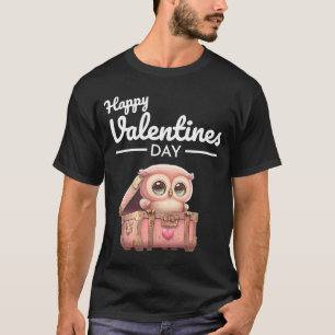 Cute Animal Heart Panda Lycklig Alla hjärtans dag  T Shirt