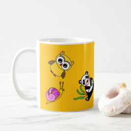 Cute animal kompisar kaffemugg