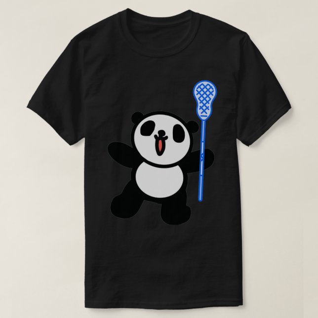 Cute animal Lacrosse panda T Shirt (Design framsida)