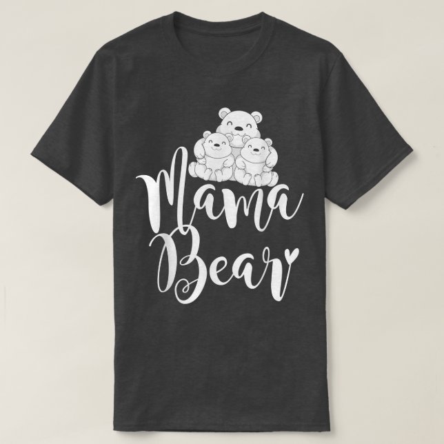 Cute Animal Mamma Bear Unge Bear Family Mamma B T Shirt (Design framsida)