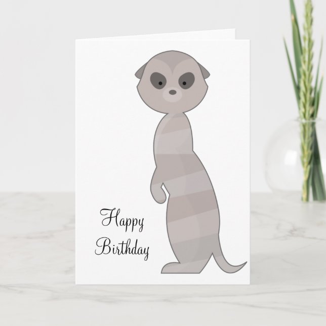 Cute Animal Meerkat Kort (Framsida)