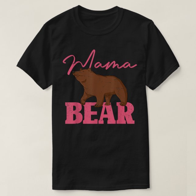 Cute Animal Mom Family Mommy Bear Mama Bear 527  T Shirt (Design framsida)