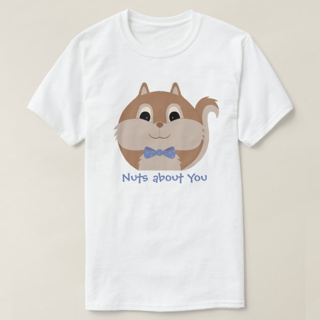 Cute Animal 'Nöt om dig' Squirrel T-shirt (Design framsida)