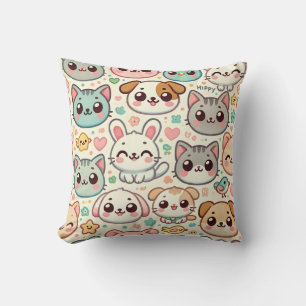 Cute Animal Pillow Cushion Kudde