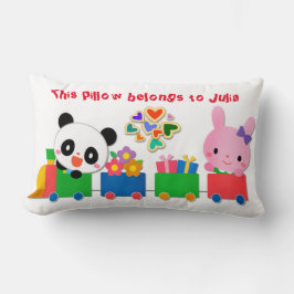 Cute Animal Tåg Lumbarkudde