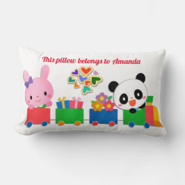 Cute Animal Tåg Lumbarkudde