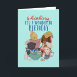 Cute Animal Tecknad Baking Cake Pun Funny Birthday Kort<br><div class="desc">Lustigt och sött födelsedagskort för dem som slår kärlek och humor. Perfekt för att önska dina vänner och din familj grattis på födelsedagen. Besök vår butik om du vill ha mer födelsedagskort. Du hittar något coola,  humoristiskt och ibland sarkastiskt födelsedagskort för din speciella.</div>