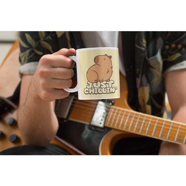 Cute Animal Thated Capybara Coffee Mugg (Skapare uppladdad)