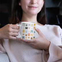 Cute Animals 4 Kaffe Mugg
