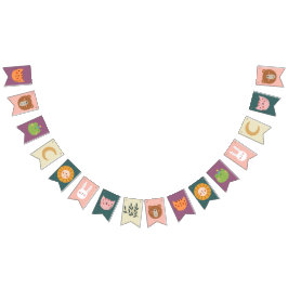 Cute Animals Baby, rum Nursery Vimplar