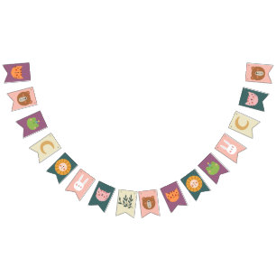 Cute Animals Baby, rum Nursery Vimplar