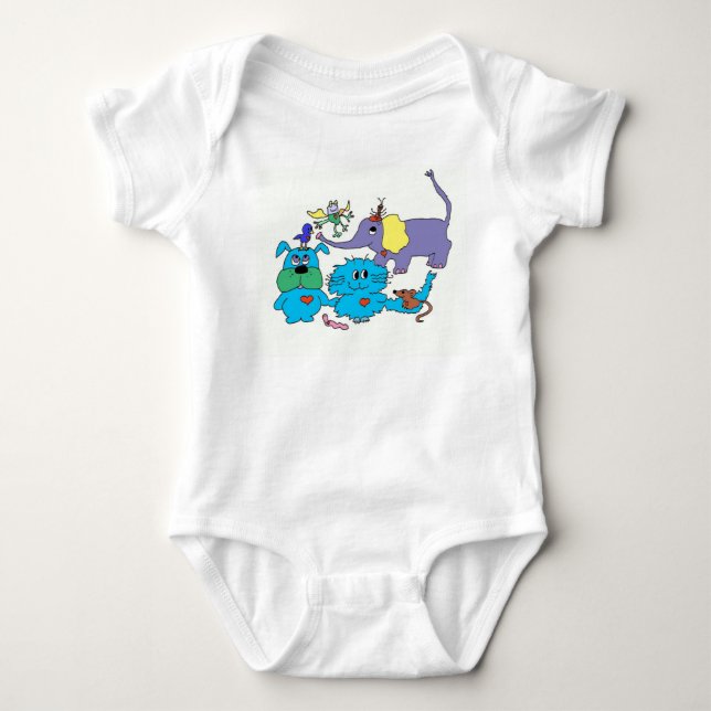 Cute animals baby t shirt (Framsida)