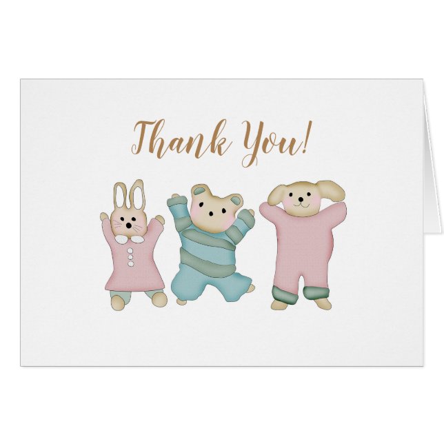 Cute Animals | Babyskor OBS Kort (Framsidan Horizontal)