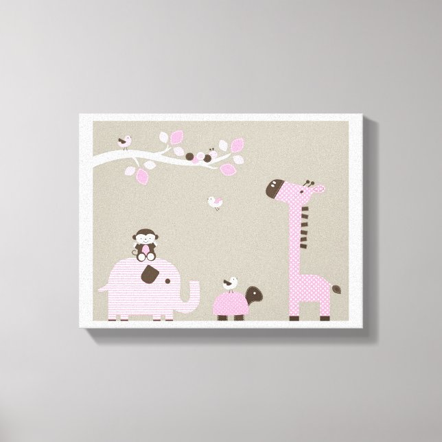 Cute Animals Canvastryck (Framsida)