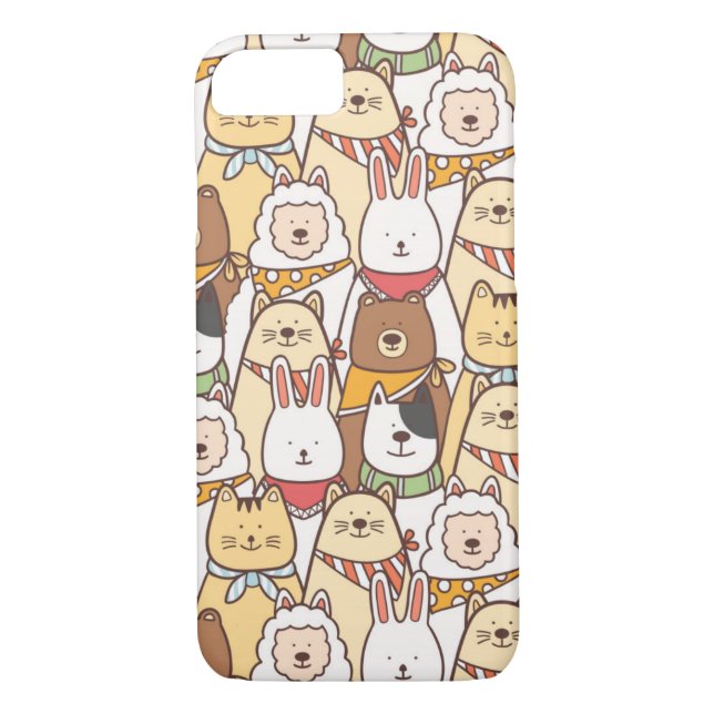 Cute Animals Case-Mate iPhone Skal (Baksida)