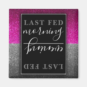 Cute Animals Cats Pet Food Reminder Hundar Glitter Magnet