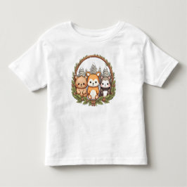 Cute animals celebrating Christmas T Shirt
