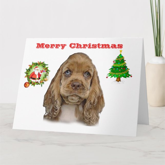 Cute Animals christimas Kort (Framsida)