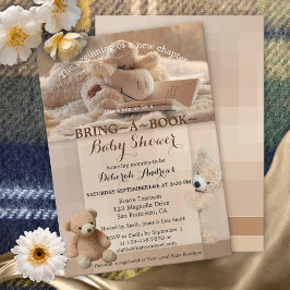 Cute Animals ger en inbjudan till en Bok-babydusch